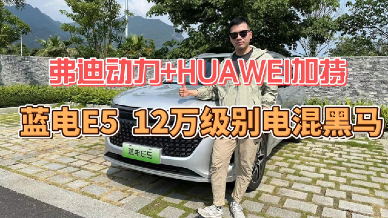 弗迪动力+HUAWEI加持,蓝电E5 12万级别电混黑马