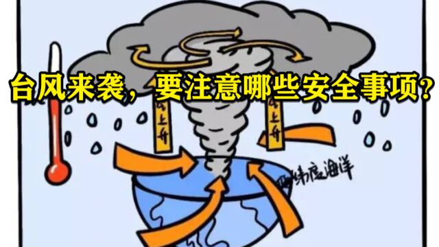 碰到台风来袭,必须要注意哪些安全事项?!