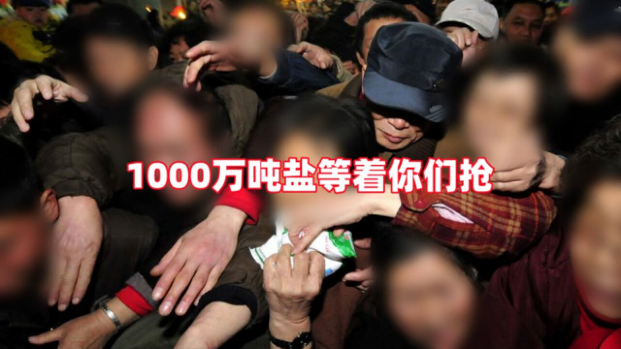 1000万吨盐等着你们抢