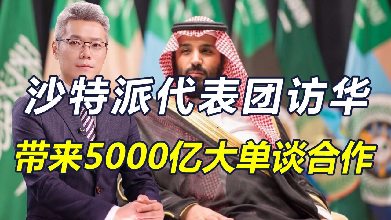 沙特派出代表团访华,带来5000亿美元工程寻求合作