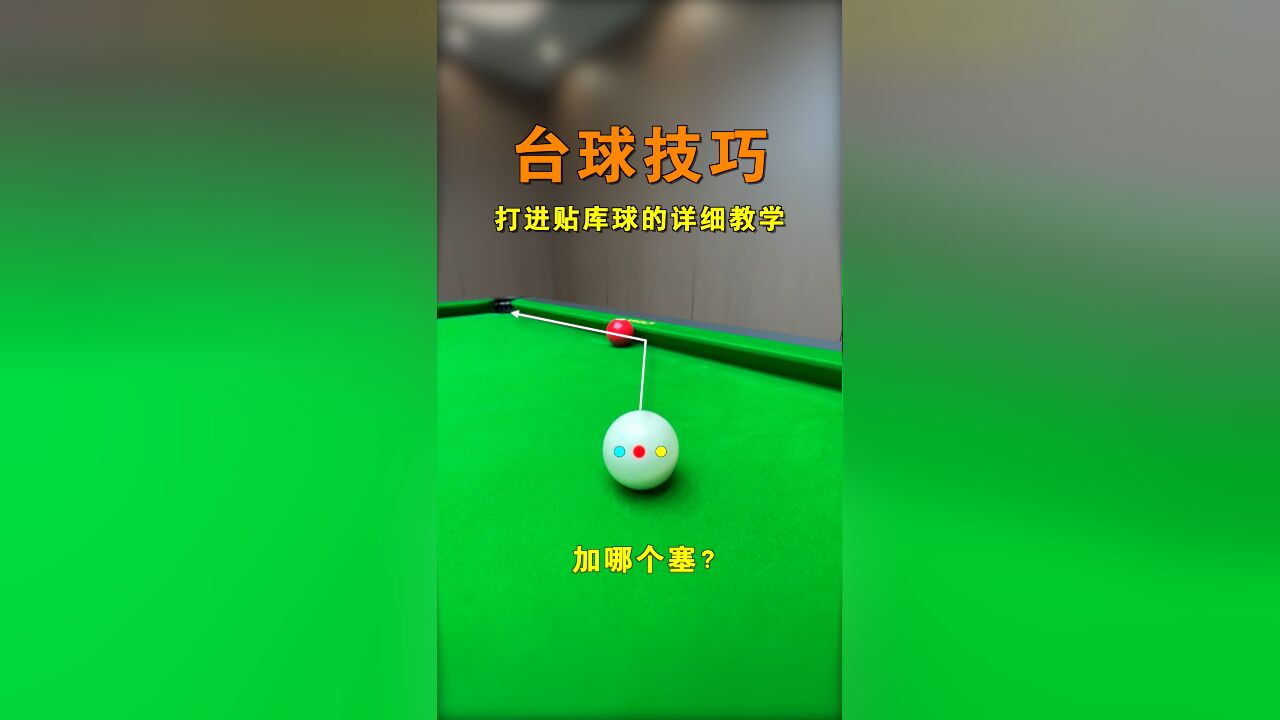 贴库球总是打不进?不知道怎么打?教会你高手都在用的加塞瞄准方法和贴库翻袋测量技巧!