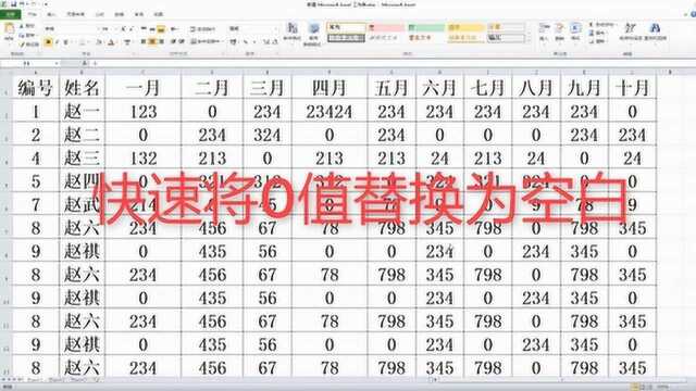 Excel中如何将0值批量设置为空白,表格更简洁,老板最喜欢