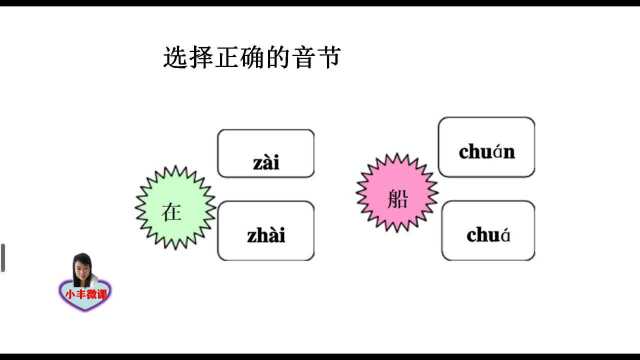 一年级重点:选择正确的音节