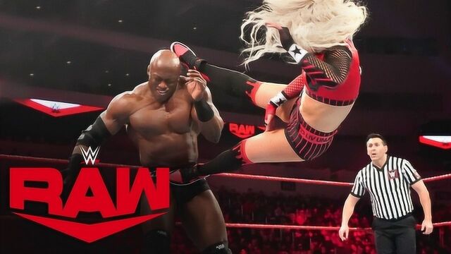 【RAW1391期】拉娜卢瑟夫场边起争执 丽芙凌空抽射莱斯利