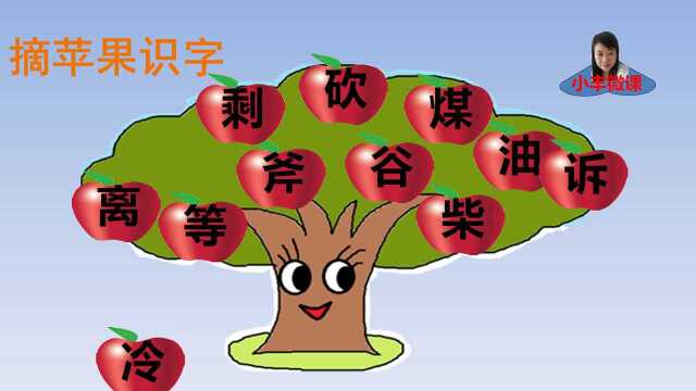 摘苹果识字:三年级上册语文生字教学《去年的树》