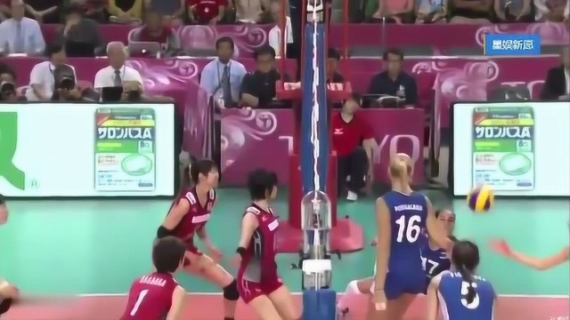 日本女排力克俄罗斯女排亮点,2014年世界女排大奖赛