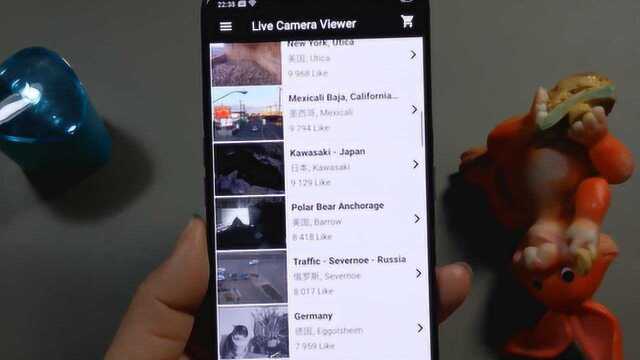 手机观看全球的摄像头,实时查看500个国家的街道、巷子,非常强大