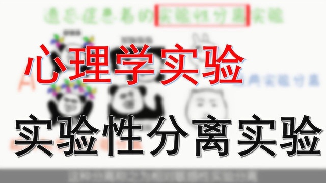 趣味科普:心理学实验之遗忘症患者实验性分离实验