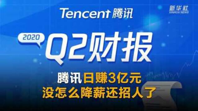 腾讯日赚3亿元 没怎么降薪还招人了