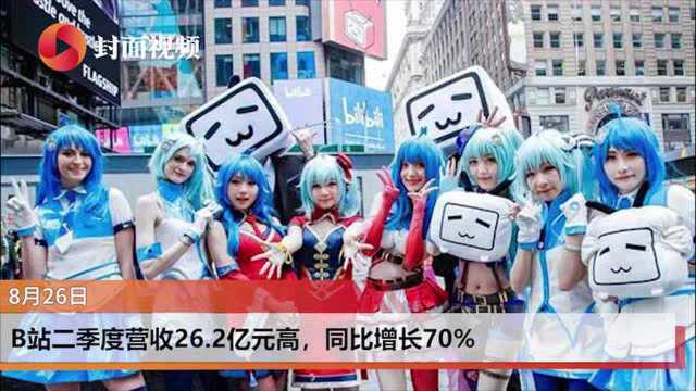 B站二季度净亏5.7亿 月活用户达1.72亿