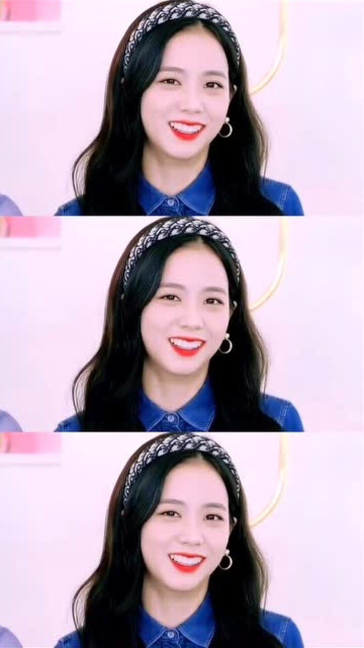 金智秀jisoo她笑起来嘴巴是爱心形状啊
