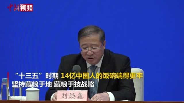 农业农村部:中国粮食产量连续6年超1.3万亿斤