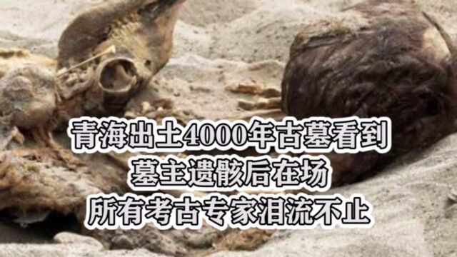 青海出土4000年古墓,看到墓主遗骸后,在场所有考古专家泪流不止