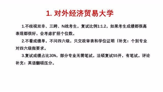 36所考研学校白名单