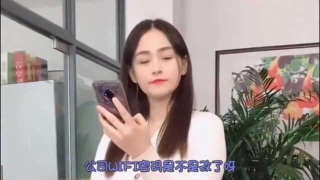 小姑娘的搞笑日常:公司免费的Wifi也太贵了吧