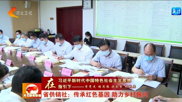 【学党史 悟思想 办实事 开新局】河北省供销社:传承红色基因 助力乡村振兴