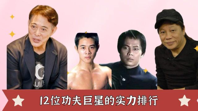 12位功夫巨星实力排行,成龙拿命拍戏仅排第十,第一至今无人敢惹!