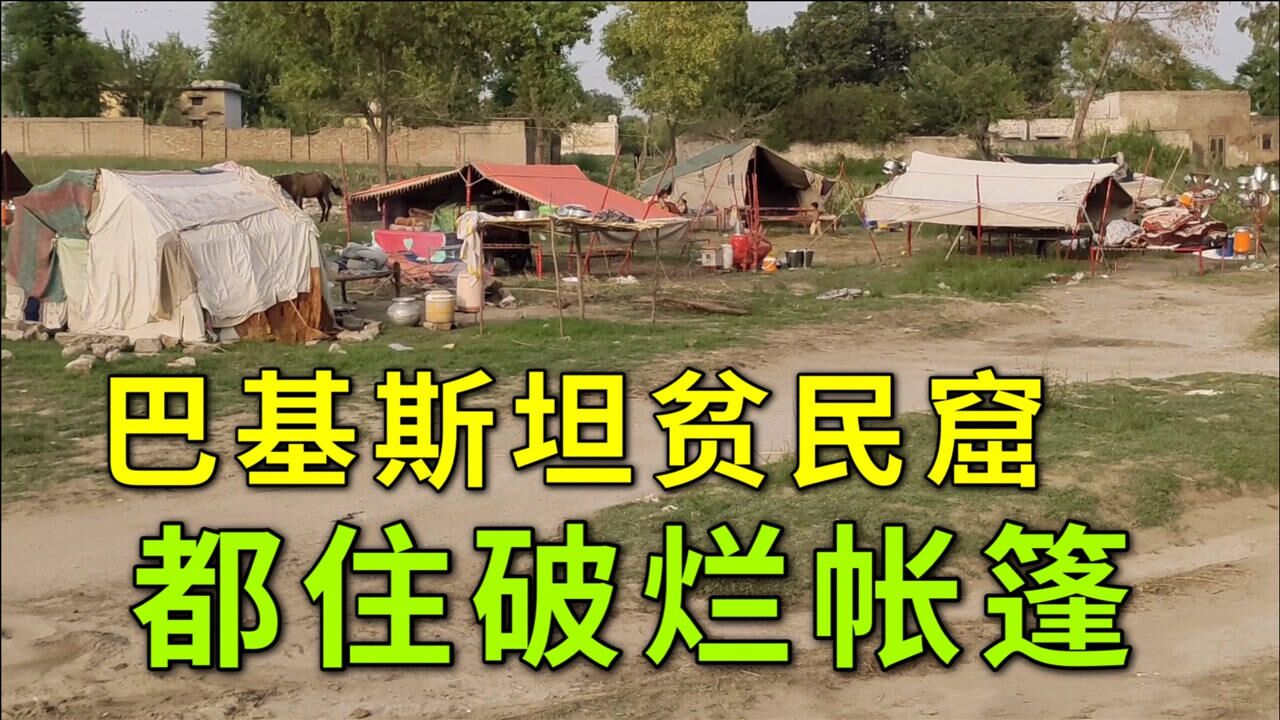 巴基斯坦的穷人怎么生活?住破帐篷吃饭没有保障,看着真让人心疼