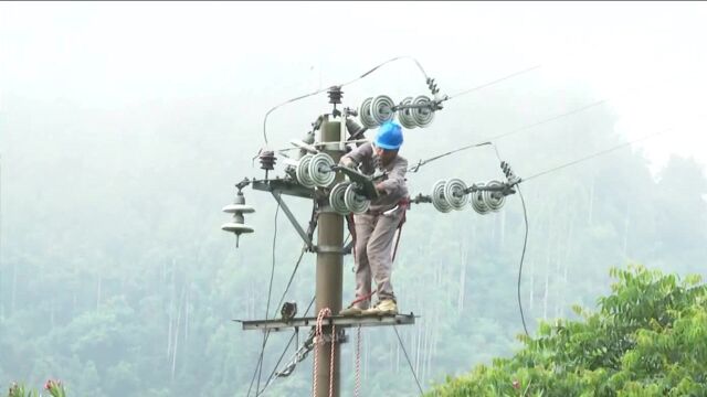 国网县供电公司实施高速公路线路迁改