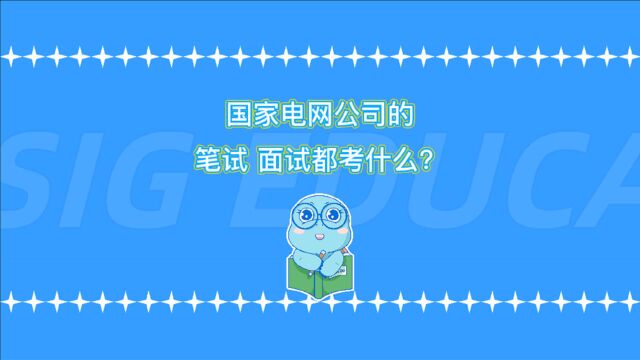 国家电网公司的笔试、面试都考什么