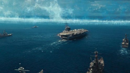 这才叫战争大片，外星战舰来袭，万吨级驱逐舰火力全开险遭团灭！
