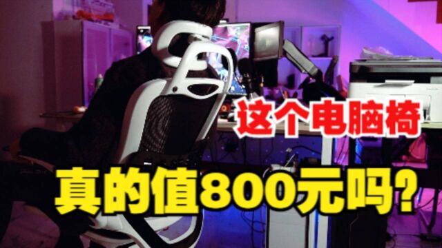 网上卖800块钱的人体工程学电脑椅到底怎么样?