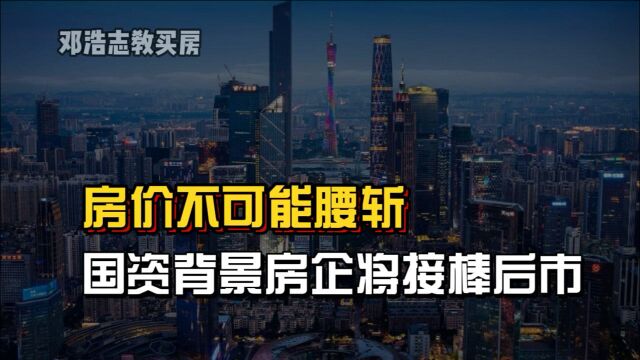 房价腰斩不可能,国资背景房企将接棒后市