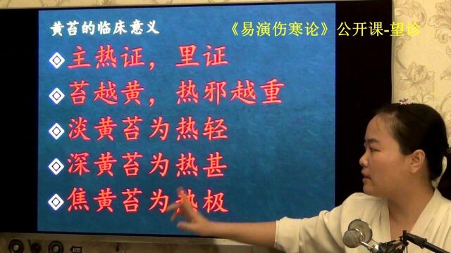 中医望诊望苔色易演伤寒论公开课3