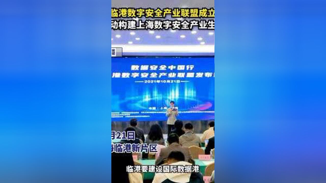 建设国际数据港 临港数字安全产业联盟成立