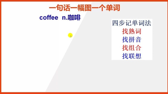 coffee咖啡的英文单词怎么记忆