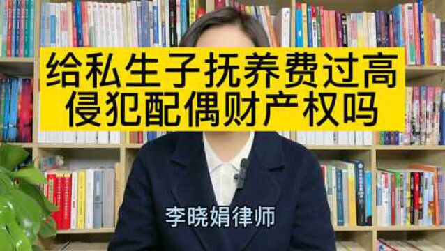 杭州离婚律师:给私生子很高的抚养费会侵犯配偶的夫妻共同财产权吗?