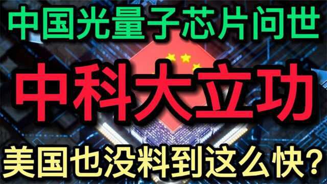 可编程的光量子芯片问世,打破西方国家垄断,老美也没料到这么快