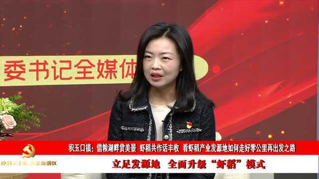 「冲刺五十强 建设新潜江」积玉口镇:借粮湖畔赏美景 虾稻共作话丰收 看虾稻产业发源地如何走好零公里再出发之路