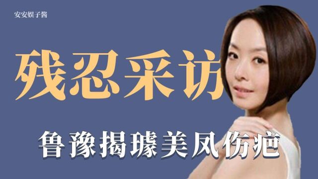 残忍采访:璩美凤步冠希哥后尘,陈鲁豫狂揭璩美凤伤疤