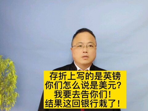 存折上是英镑,底单上写的又是美元,法院该如何认定呢?#南京律师