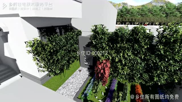 【免费图纸 】土建造价参考50万,面宽14.3m*进深10.1m 二层新中式风格别墅