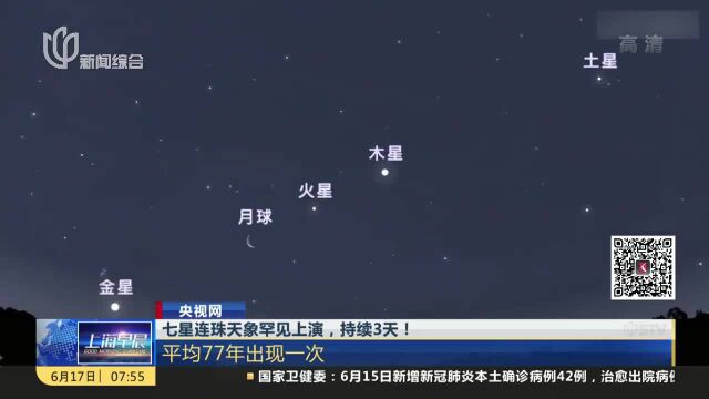 七星连珠天象罕见上演,持续3天!平均77年出现一次