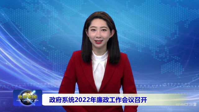 政府系统2022年廉政工作会议召开