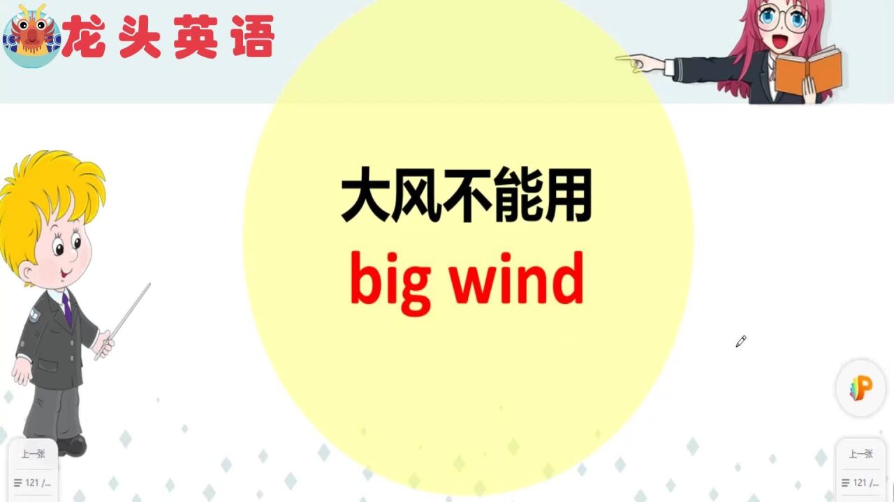 “大雨大风”用不用big?有什么区别呢?