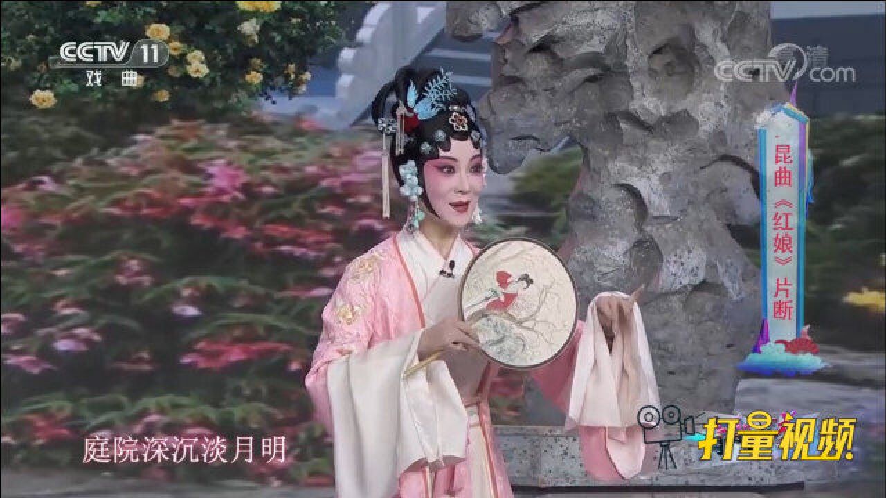 昆曲《红娘》选段,花阴重叠香风细,庭院深沉淡月明