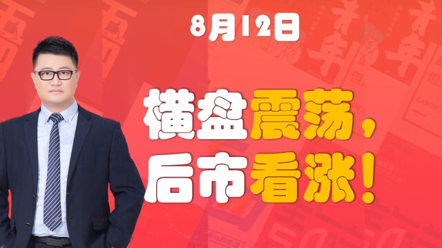 8.12股评:新老主线震荡,不改下周继续看涨!