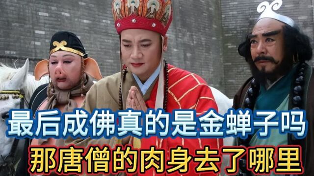 成佛的真的是金蝉子吗?那唐僧的肉身去了哪里,不负如来不负卿