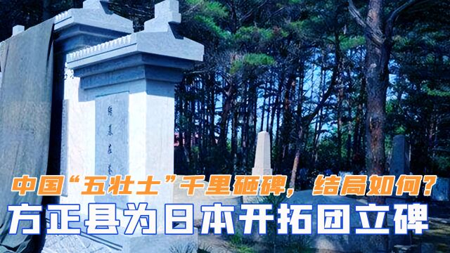 方正县为日本开拓团立碑,中国“五壮士”千里砸碑,结局如何?