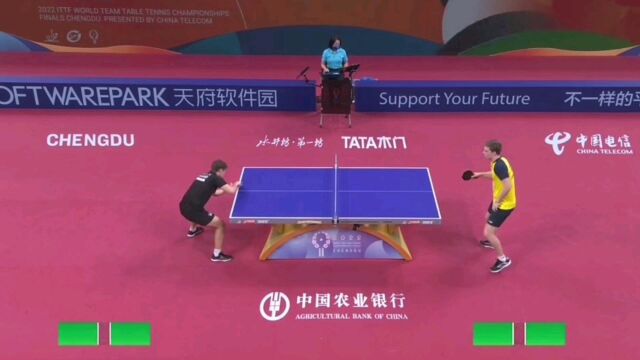 莫雷加德(瑞典)VS库尔奇茨基(波兰)2022成都世乒赛,小组赛第5日