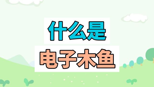 什么是电子木鱼?