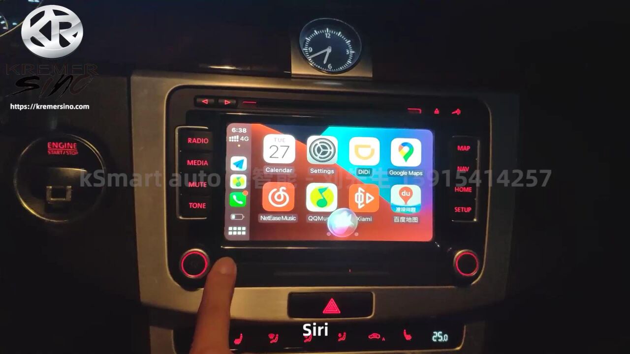 【卡赛诺】2012款 大众迈腾旅行版rns510 无线CarPlay 支持原车麦克风 5G升级版无线CarPlay CarLife_腾讯视频