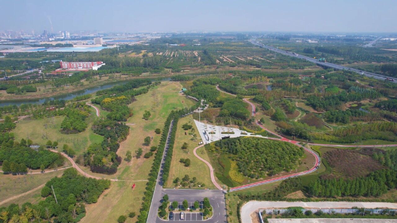 驻马店市连江河湿地植物公园美景