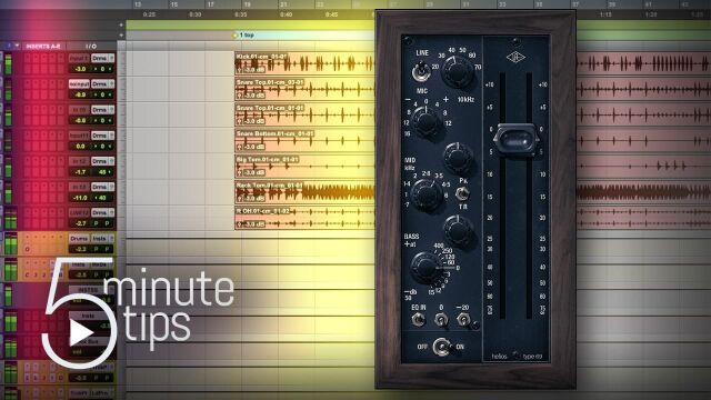 5分钟UAD技巧:HELIOS TYPE 69前置放大器及EQ