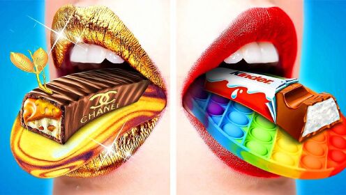 有趣外国人：黄金巧克力VS彩虹巧克力，你觉得哪个更美味呢？