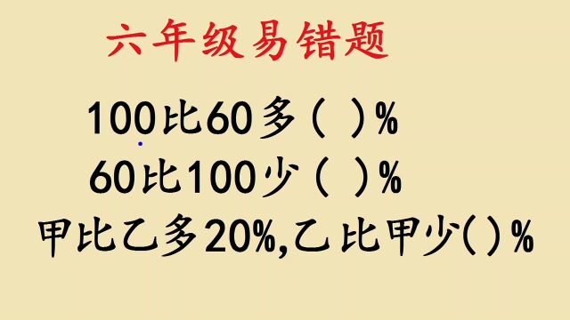 六年级:看似简单,却容易出错,单位1很重要